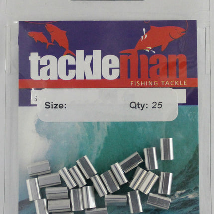Alloy Fishing Crimps 0.8mm–3.1mm (Pack of 25)