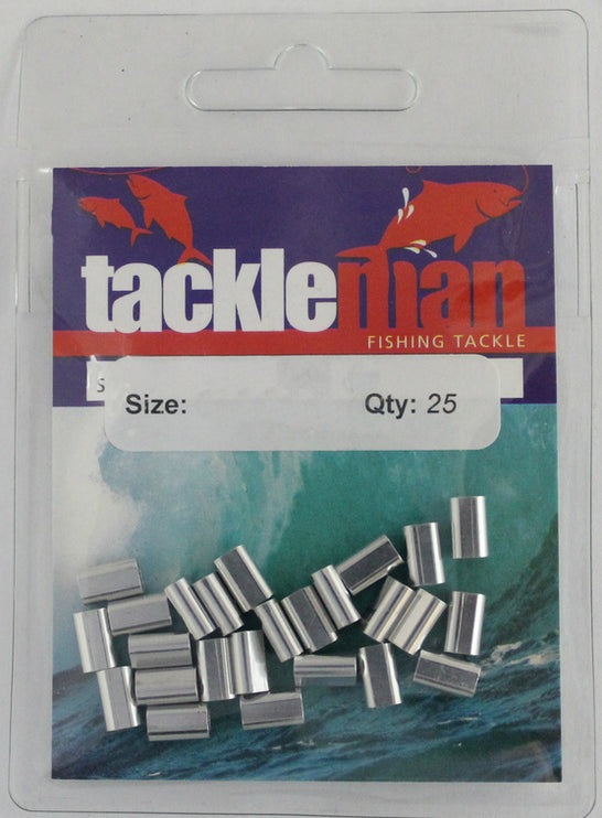 Alloy Fishing Crimps 0.8mm–3.1mm (Pack of 25)
