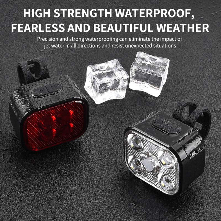 Rechargeable Bike Light Set