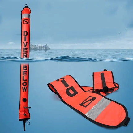 High Visibility Surface Marker Buoy (SMB) with 25m Reel
