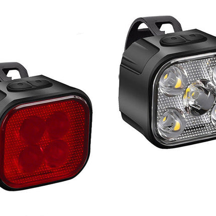Rechargeable Bike Light Set – Front & Rear LED Lights (USB-C Charging)