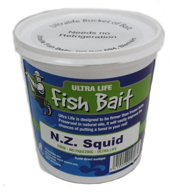 Ultralife Salted Squid Fishing Bait – 1L Pot
