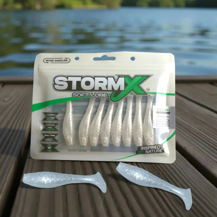 StormX™ Cyclone Minnow 3" Soft Lure — Tommy Pearl