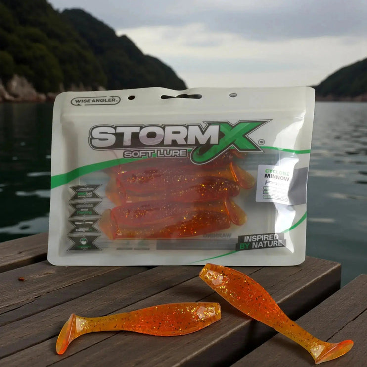 StormX™ Cyclone Minnow 4" Soft Lure — Poddy Gold