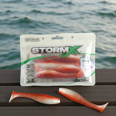 StormX™ Cyclone Minnow 5" Soft Lure — Squid Ink - Glow UV