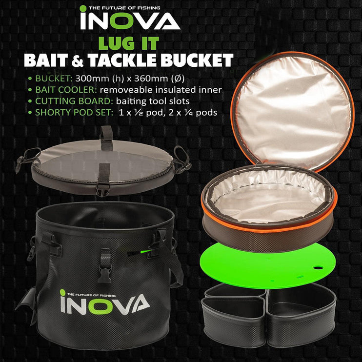 INOVA Lug-It Divider Pod Set of 3 | Bucket & Base Station