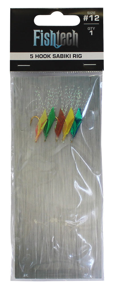 Fishtech 5 Hook Rig - Size 12 (1 per pack)