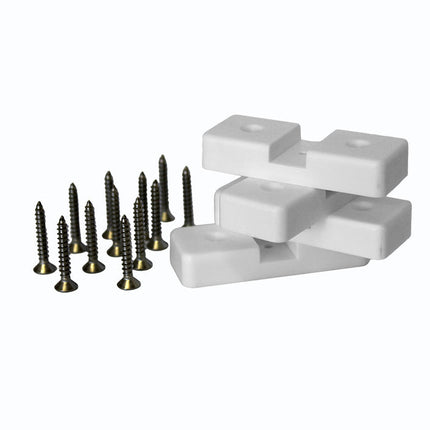 4 Rod Holder Rack - White
