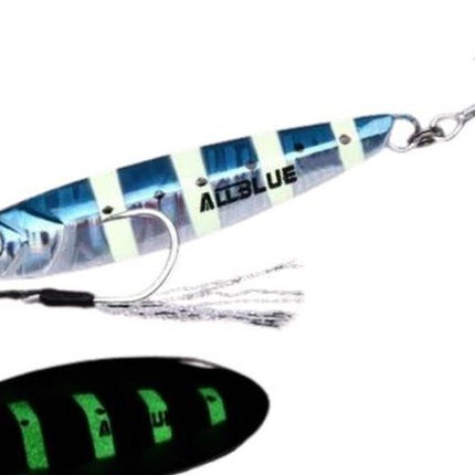 Premium 30g Casting Jig Lure – 68mm Luminous Saltwater Fishing Jig