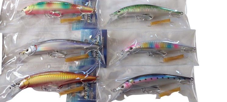 Meanfish 120mm 45g Sinking Minnow Lure with 3D Eyes