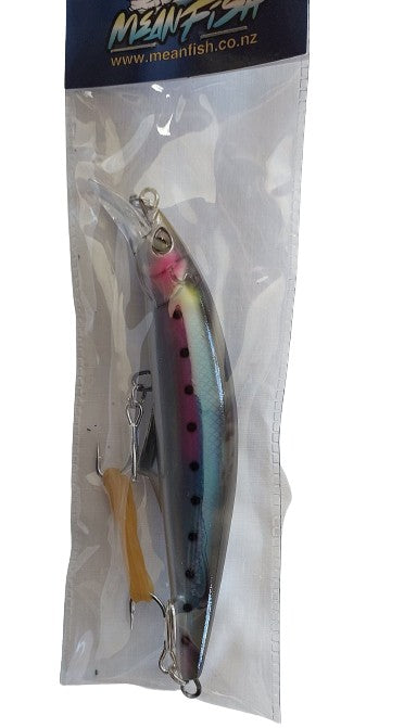 Meanfish 120mm 45g Sinking Minnow Lure with 3D Eyes