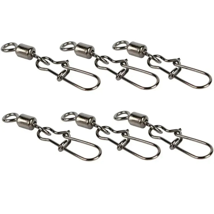 Stainless Steel Fishing Swivel Snaps – 50/100/200pcs