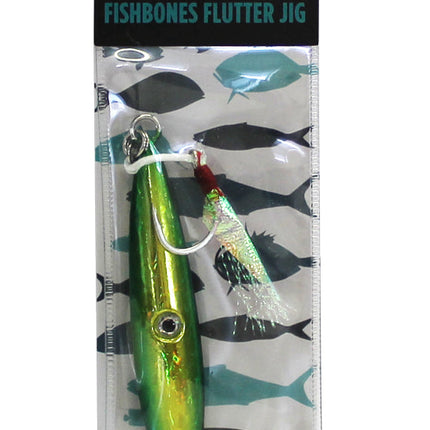 Ocean Assassin Fishbones Flutter Jig - Green