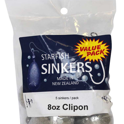 Starfish Clip-On Swivel Sinkers - Value Packs