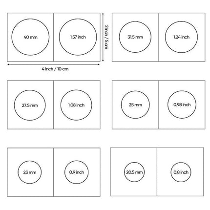Collectable Coin Holders Paper Flips 2x2 - 50 Pcs