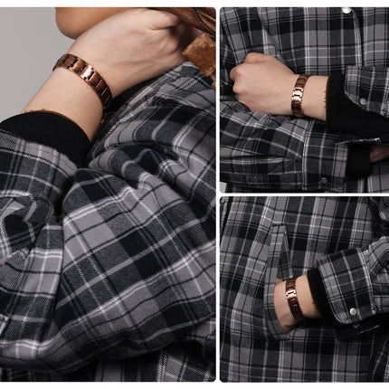Copper  Double Row Bio Elements Energy Germanium Bracelet